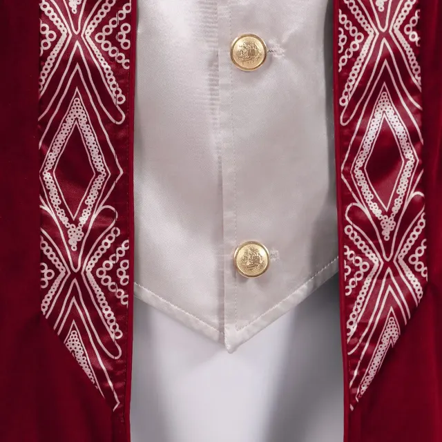 Veste redingote à queue-de-pie unisexe gothique steampunk victorienne médiévale détail 11
