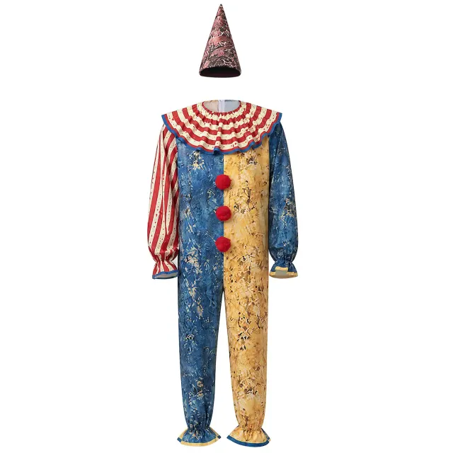 Unisex-Halloween-Zirkusclown-Cosplay-Kostüm für Party und Bühne Detail 11