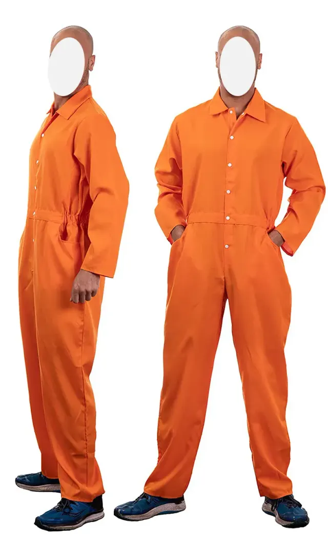 Red Unisex Halloween Flight Jumpsuit Cosplay Costume detail 2