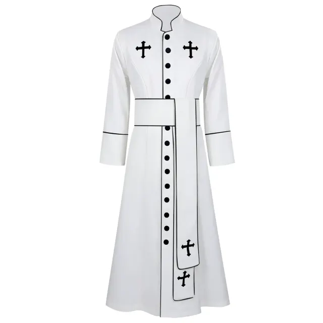 Unisex-Halloween-Priesterrobe-Mittelalter-Cosplay-Bühnenkostüm Detail 9