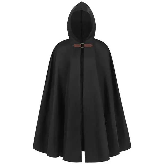 Unisex Hooded Medieval Pirate Vampire Cloak Costume detail 2