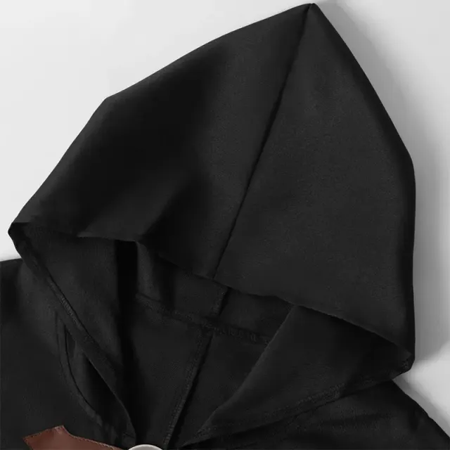 Unisex Hooded Medieval Pirate Vampire Cloak Costume detail 4