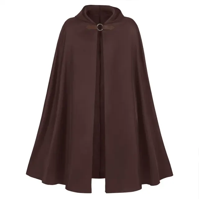 Unisex Hooded Medieval Pirate Vampire Cloak Costume detail 10