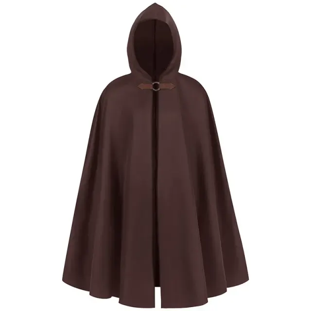 Unisex Hooded Medieval Pirate Vampire Cloak Costume detail 11