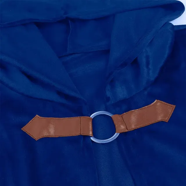 Unisex Hooded Medieval Pirate Vampire Cloak Costume detail 23