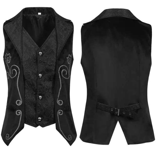 Unisex-Bankettweste im mittelalterlichen Gothic-Stil für Halloween-Cosplay Detail 2