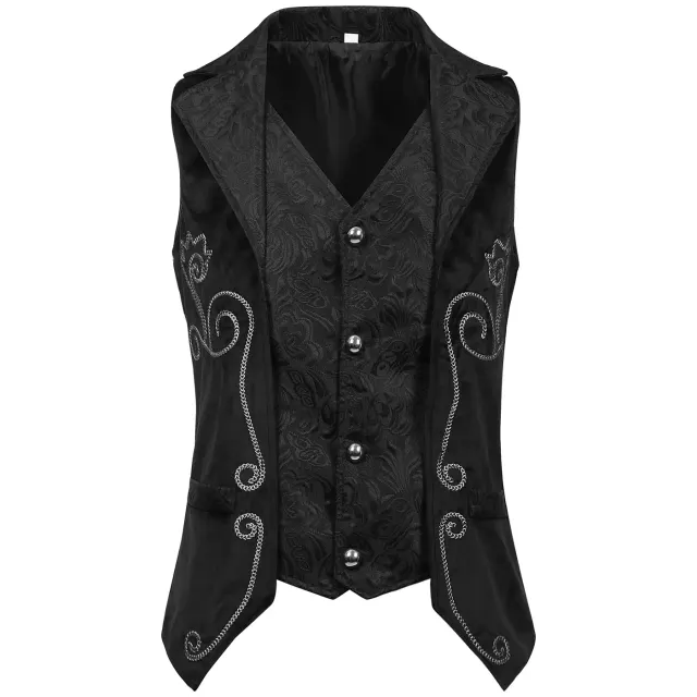 Unisex-Bankettweste im mittelalterlichen Gothic-Stil für Halloween-Cosplay Detail 3