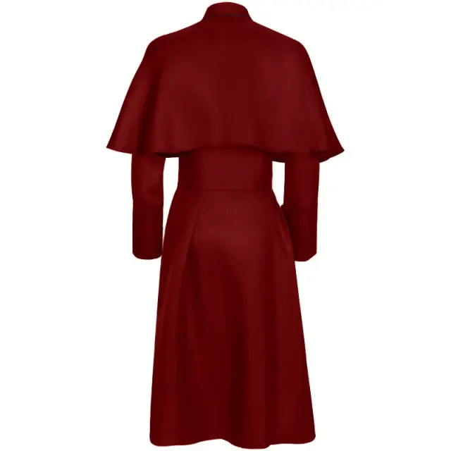 Unisex-Cosplay-Kostüm mit langärmligem Gothic-Umhang und Kreuz im Mittelalter-Stil Detail 24