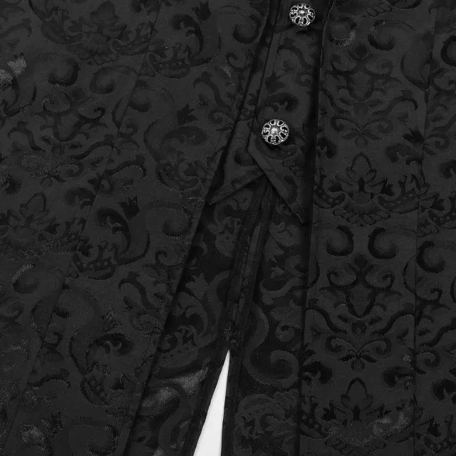 Unisex Medieval Court Jacquard Tailcoat Cosplay Costume detail 5