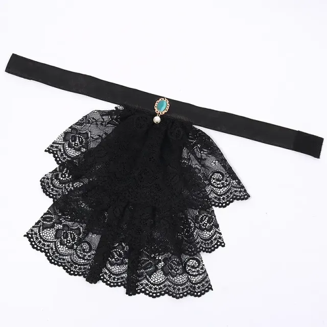 Unisex Medieval Lace Detachable Collar for Stage and Cosplay detail 6