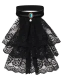 Lace Detachable Collar Style 1 - Black