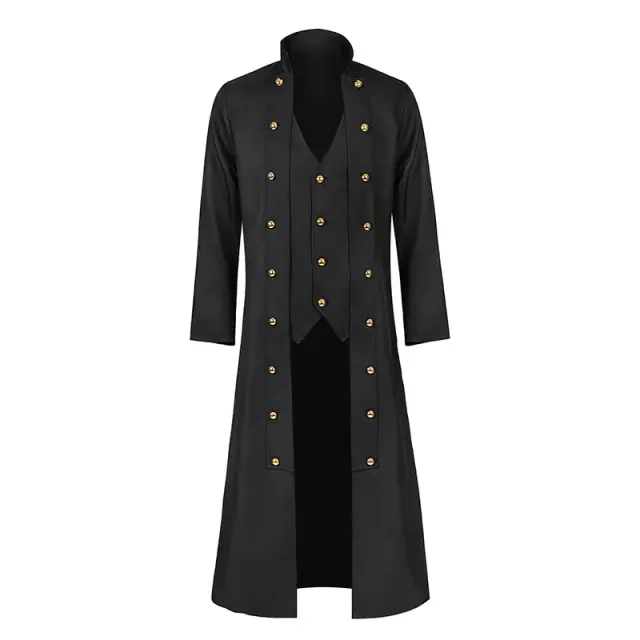 Unisex-Korsettjacke im Mittelalter-Stil mit langen Ärmeln und Taillenschnürung Detail 1