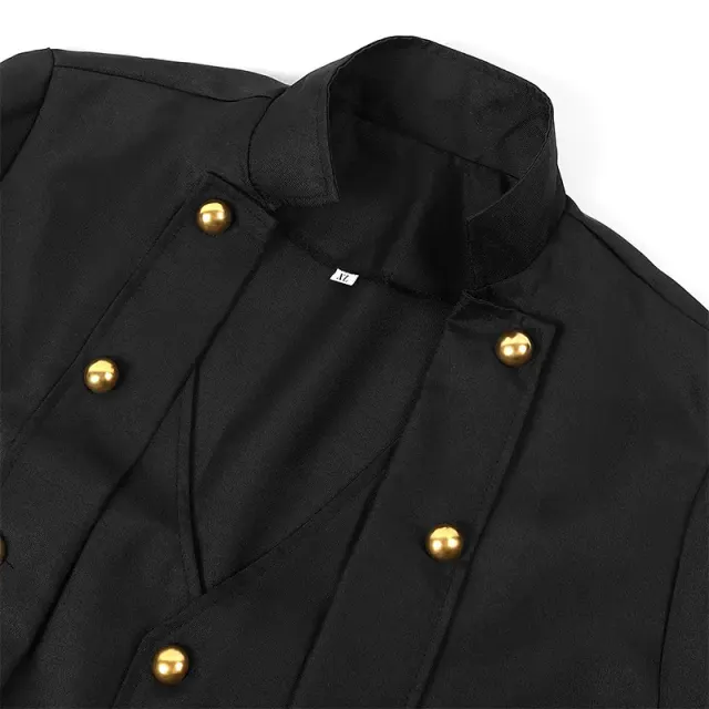 Unisex-Korsettjacke im Mittelalter-Stil mit langen Ärmeln und Taillenschnürung Detail 3