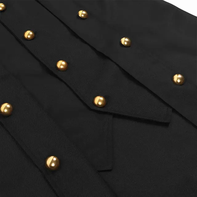 Unisex-Korsettjacke im Mittelalter-Stil mit langen Ärmeln und Taillenschnürung Detail 4