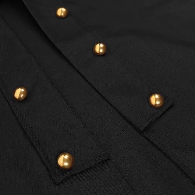 Unisex-Korsettjacke im Mittelalter-Stil mit langen Ärmeln und Taillenschnürung Detail 5