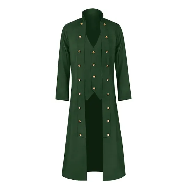 Unisex-Korsettjacke im Mittelalter-Stil mit langen Ärmeln und Taillenschnürung Detail 15