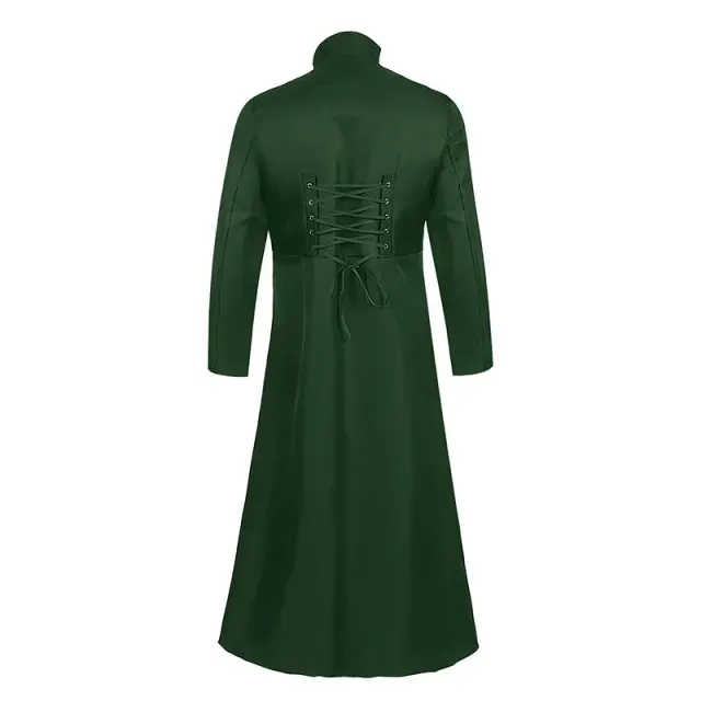 Unisex-Korsettjacke im Mittelalter-Stil mit langen Ärmeln und Taillenschnürung Detail 16