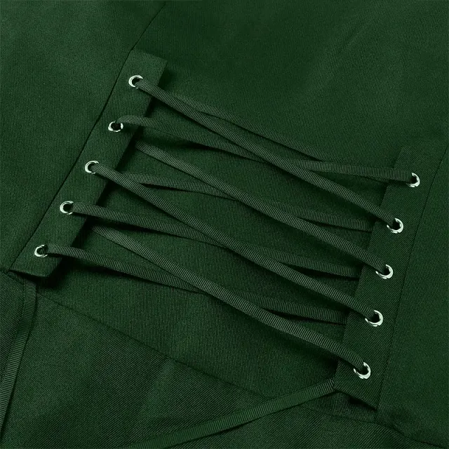 Unisex-Korsettjacke im Mittelalter-Stil mit langen Ärmeln und Taillenschnürung Detail 21