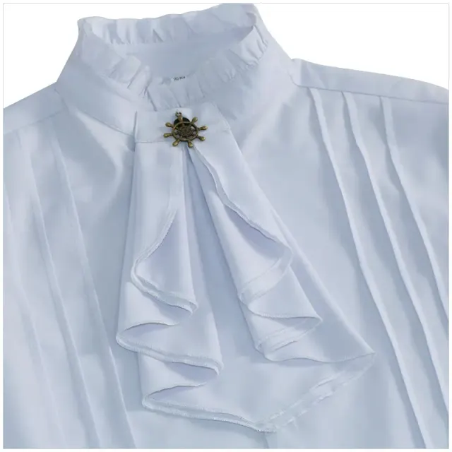 detalle de Camisa de manga larga de pirata medieval unisex para cosplay 9
