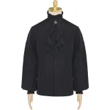 Camisa de pirata - Negro