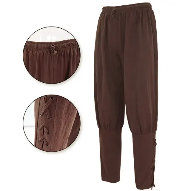 Unisex-Mittelalter-Piraten-Renaissance-Ballonhose für Cosplay und Bühne Detail 8