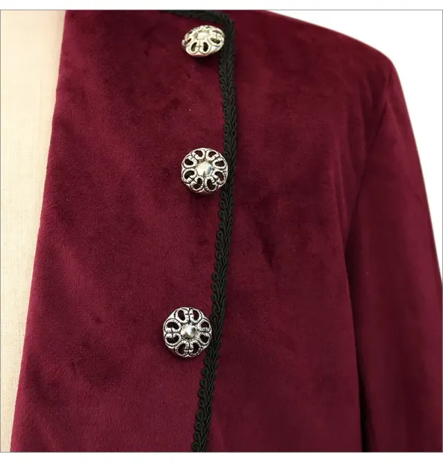 Unisex-Frack im Vintage-Mittelalter-Stil für Halloween, Cosplay und Bühne Detail 12