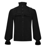 Chemise victorienne style 1 - Noir