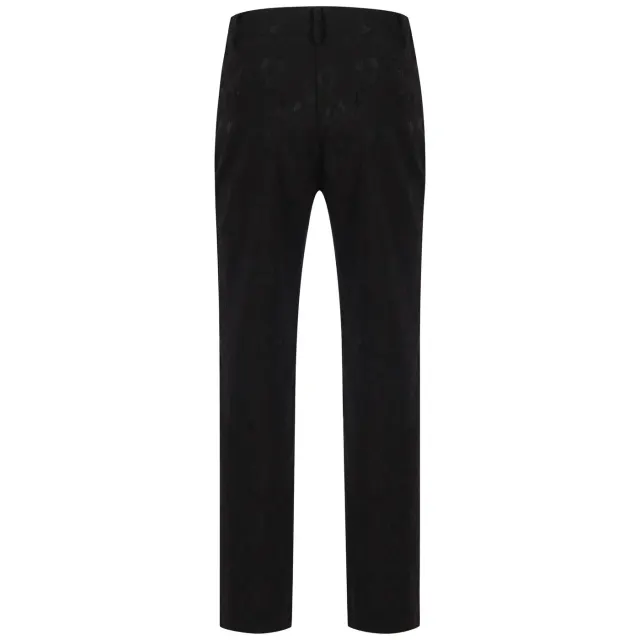 Unisex Steampunk Jacquard Stage Pants Vintage Costume Trousers detail 17
