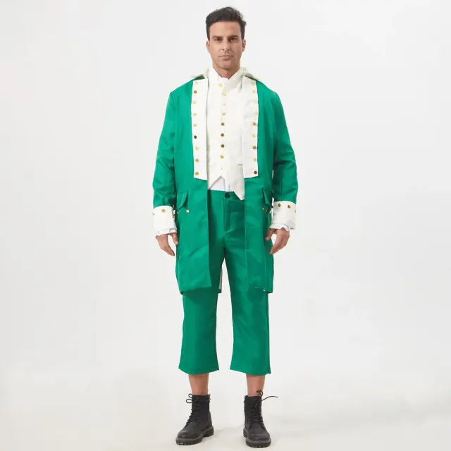 Unisex Vintage Court Tailcoat Set for Theater and Cosplay detail 14
