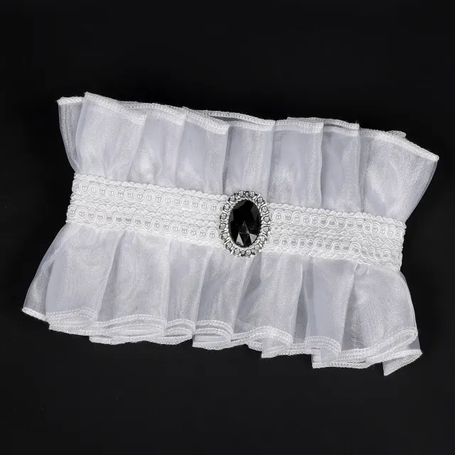 Victorian Lace Detachable Collar and Court Wrist Cuffs for Cosplay detail 4