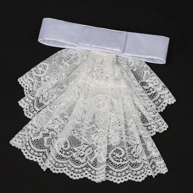 Victorian Lace Detachable Collar and Court Wrist Cuffs for Cosplay detail 10