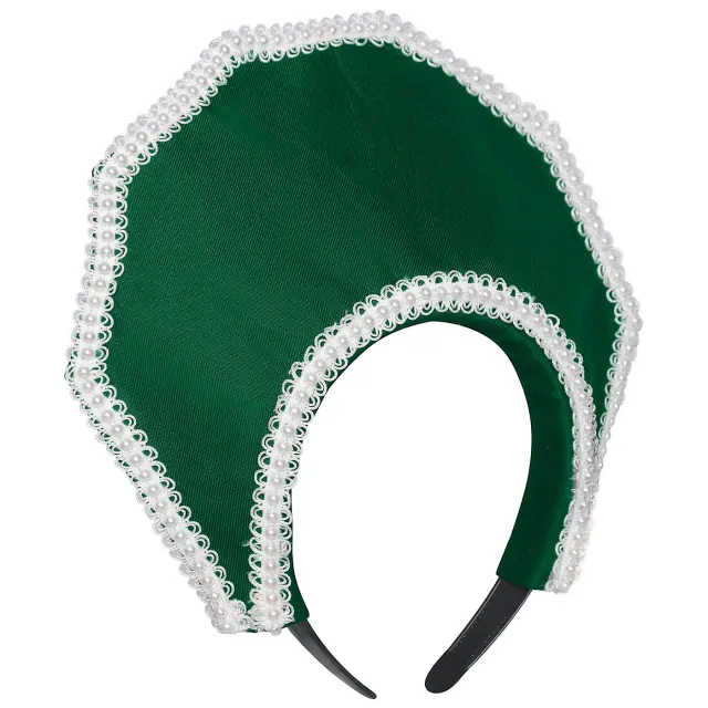 detalle de Tocado de corona Tudor de estilo victoriano para mujer 10