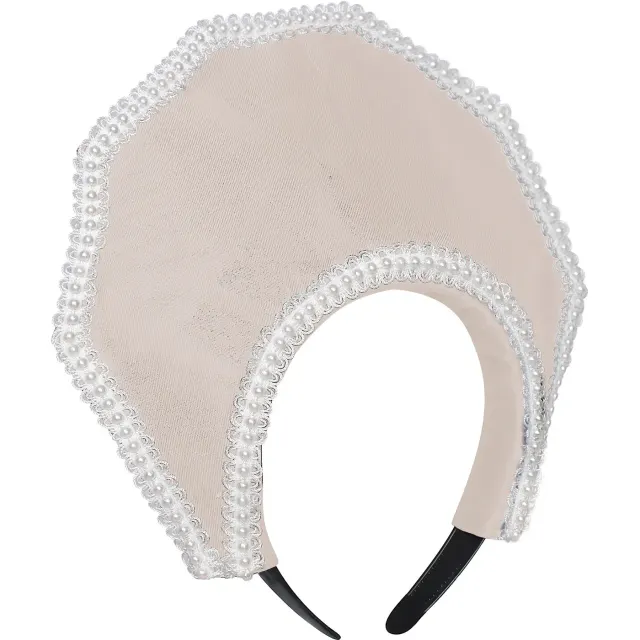 detalle de Tocado de corona Tudor de estilo victoriano para mujer 14