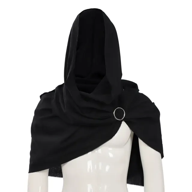 Cape à capuche viking de style médiéval et Renaissance pour cosplay homme détail 2