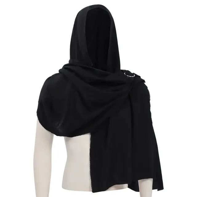 Cape à capuche viking de style médiéval et Renaissance pour cosplay homme détail 4