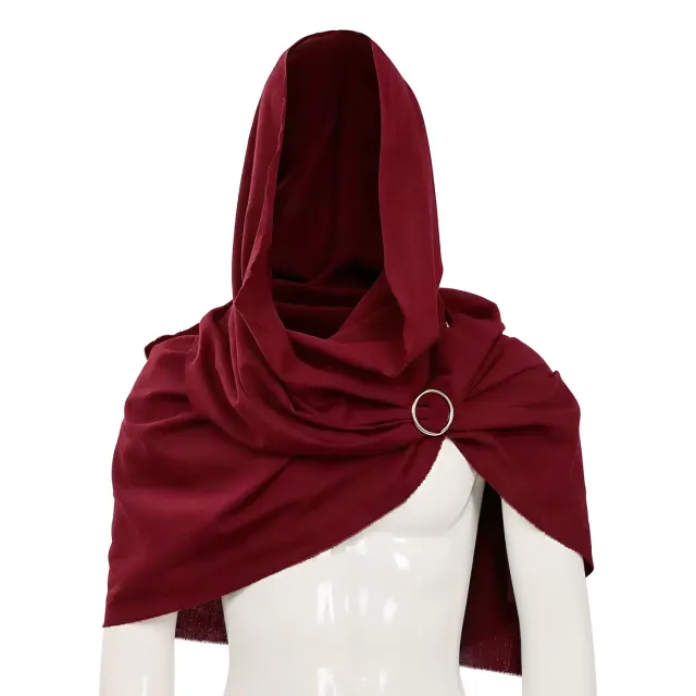 Cape à capuche viking de style médiéval et Renaissance pour cosplay homme détail 9