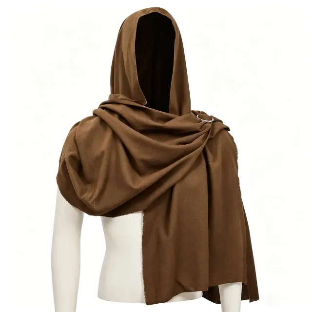 Cape à capuche viking de style médiéval et Renaissance pour cosplay homme détail 18