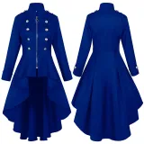 Trench zippé - Bleu