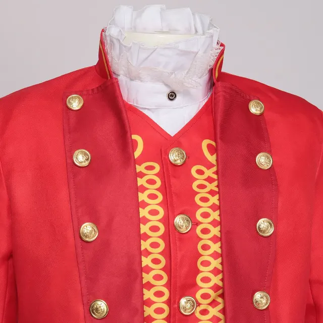 detalle de Disfraz cosplay de frac de mago y maestro de ceremonias vintage para adulto 4