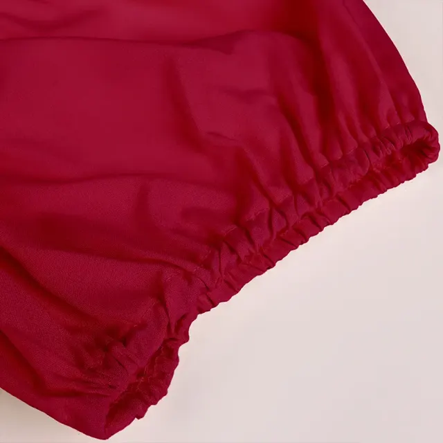detalle de Vestido cosplay medieval de Bridgerton con cintura alta y manga corta para mujer 16