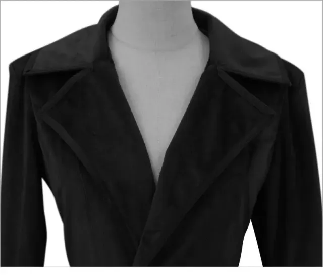 Damen-Samt-Langmantel im Mittelalter-Stil für Weihnachts-Cosplay Detail 17