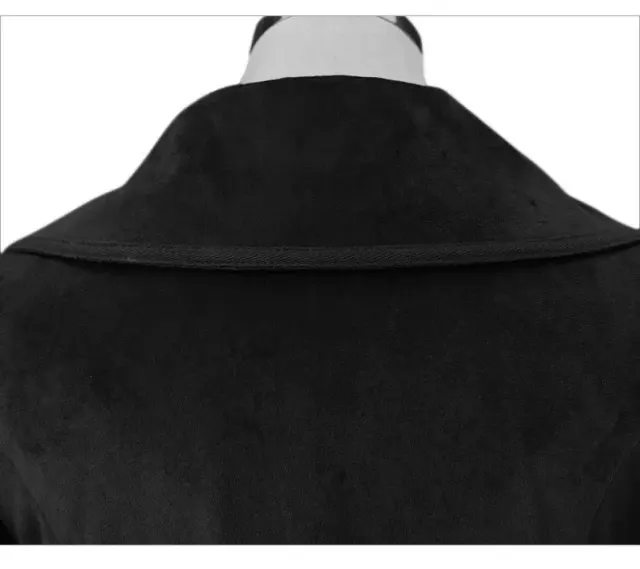 Damen-Samt-Langmantel im Mittelalter-Stil für Weihnachts-Cosplay Detail 19