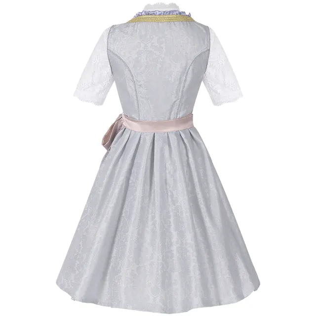 detalle de Conjunto de disfraz de vestido cervecero bávaro de Oktoberfest para mujer 17