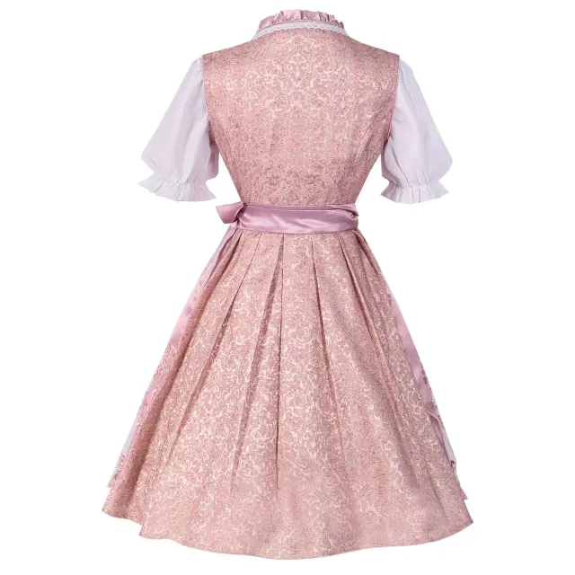 detalle de Conjunto de disfraz de vestido cervecero bávaro de Oktoberfest para mujer 20