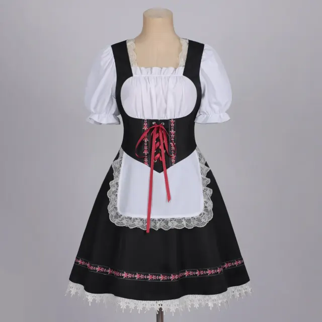Robe Oktoberfest bavaroise pour femme pour Halloween et carnaval détail 1