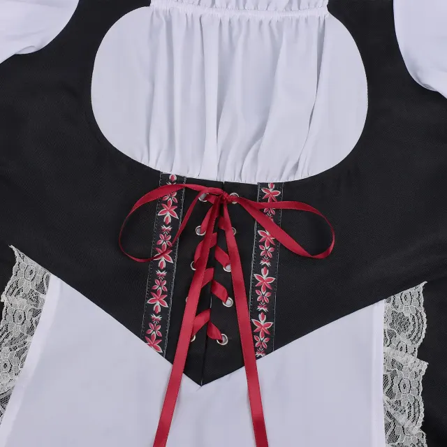 Robe Oktoberfest bavaroise pour femme pour Halloween et carnaval détail 8