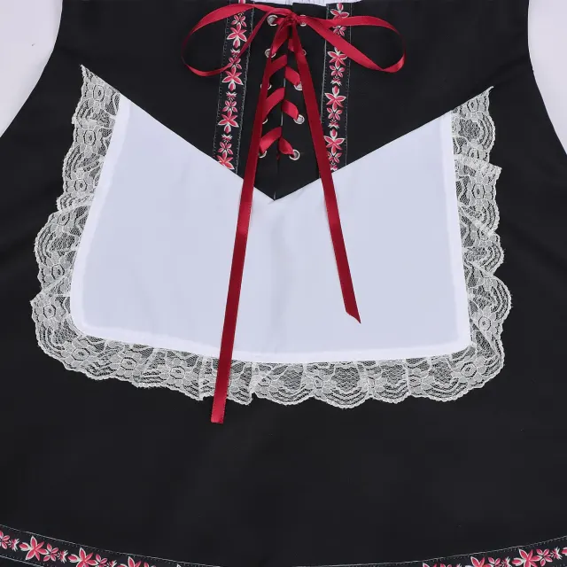 Robe Oktoberfest bavaroise pour femme pour Halloween et carnaval détail 9