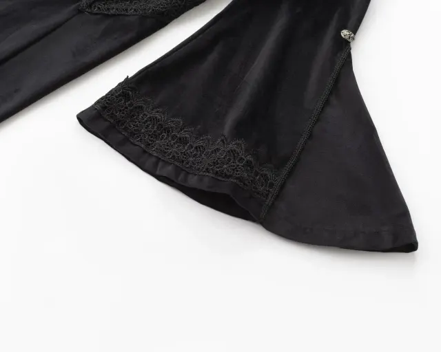 Damen-Gothic-Frackjacke in Übergröße mit Stehkragen Detail 18