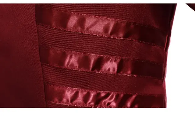 Damen-Gothic-Frackkleid, mittelalterliches Halloween-Bühnenkostüm Detail 16