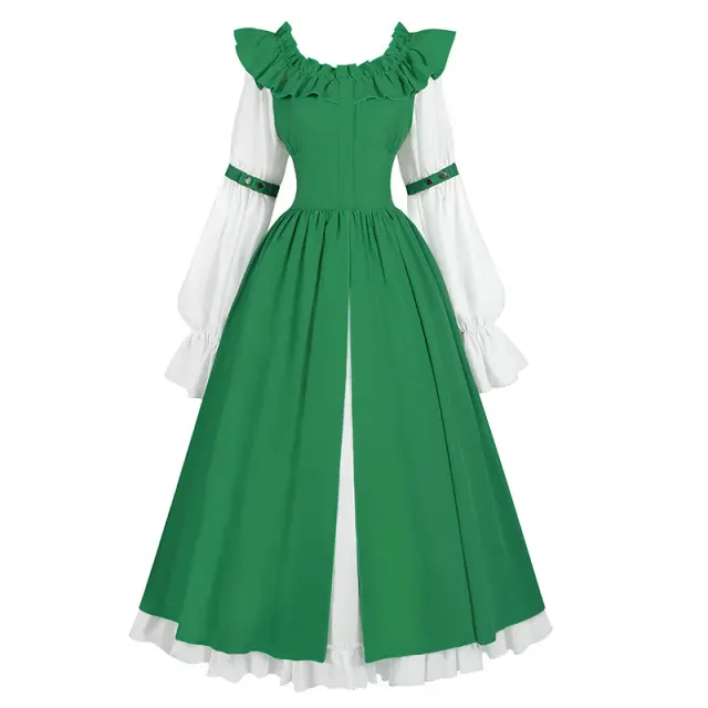 detalle de Vestido de hada Oktoberfest de manga larga para mujer para cosplay 4